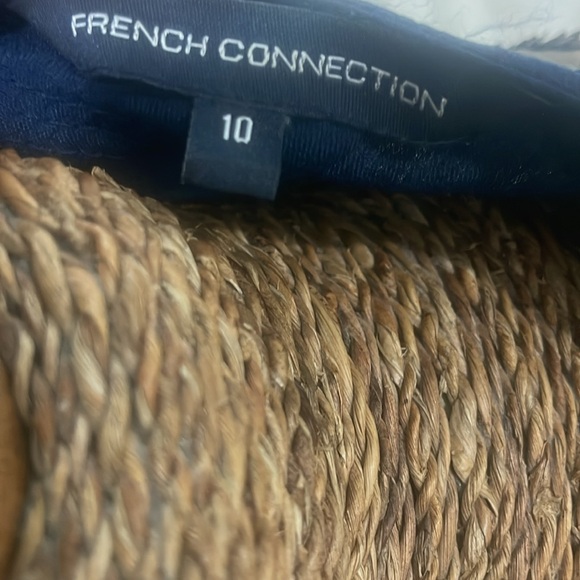 NEW French Connection SERPENT SEQUIN DRESS Womens sz 10 Blue Gold 100% viscose - Picture 7 of 9